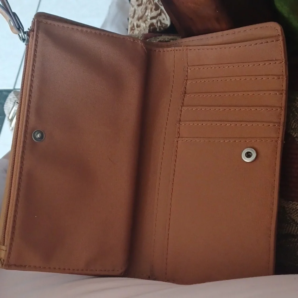 Relic Wallet, Tan Weave, Zebra, Leaf, 7x4